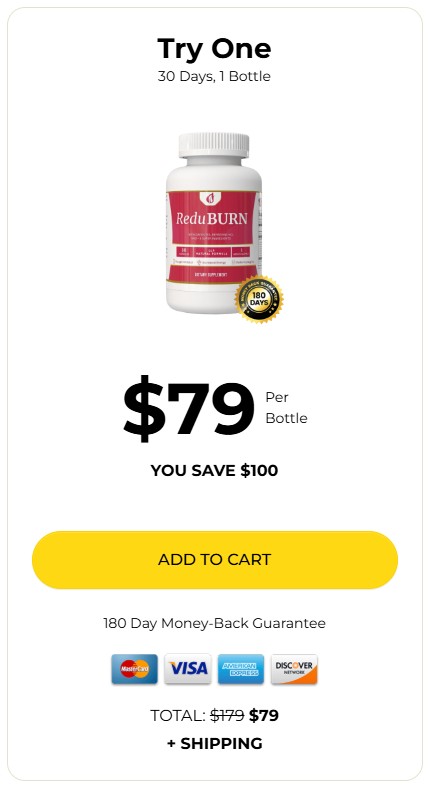 ReduBurn  1-Bottle Price